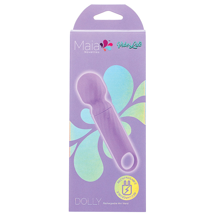 Maia Vibelite Dolly Rechargeable Silicone Mini Wand-Purple