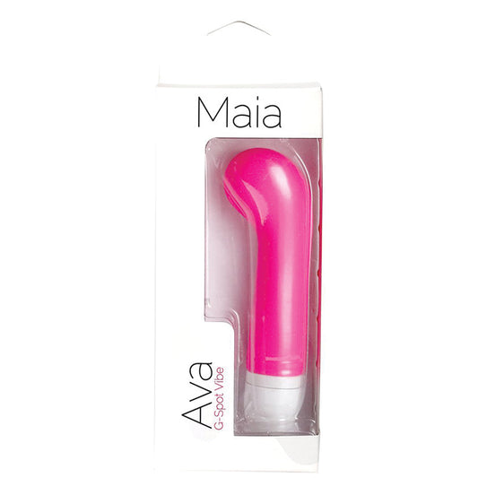 Maia Ava Silicone G-Spot Vibe-Neon Pink