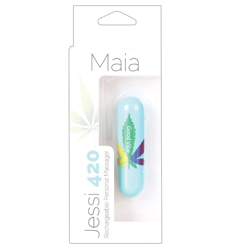 Maia Jessi 420 Rechargeable Mini Bullet-Blue