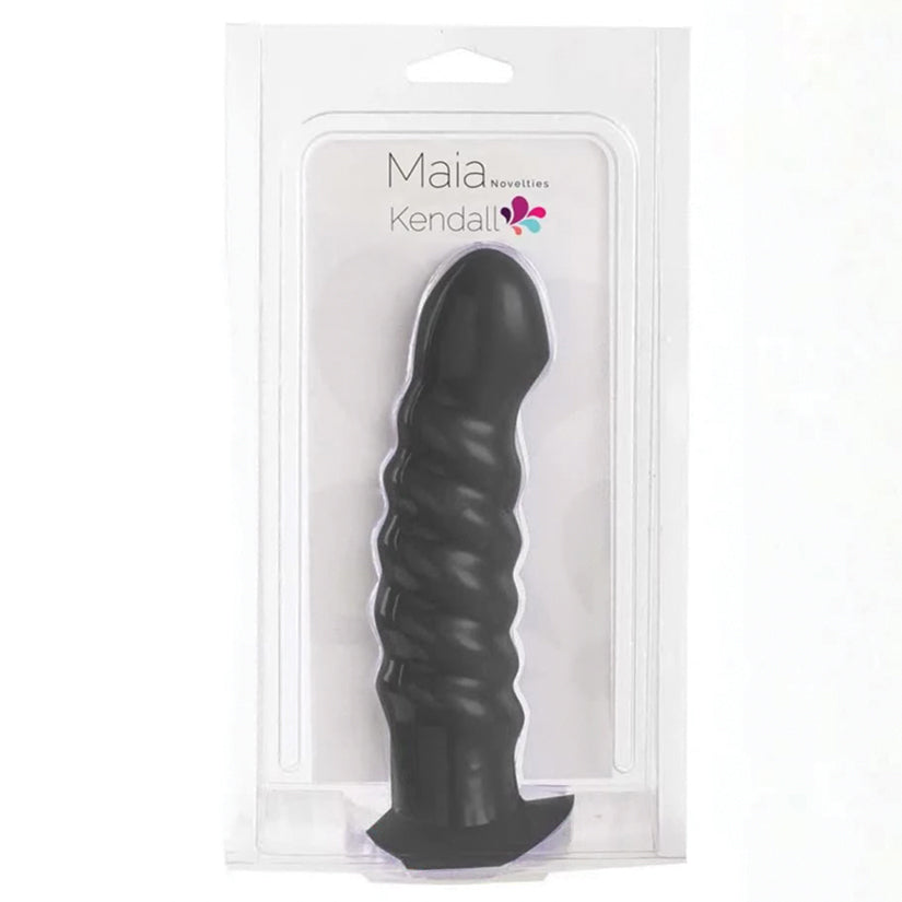 Maia Kendall Silicone Swirl Dong-Black