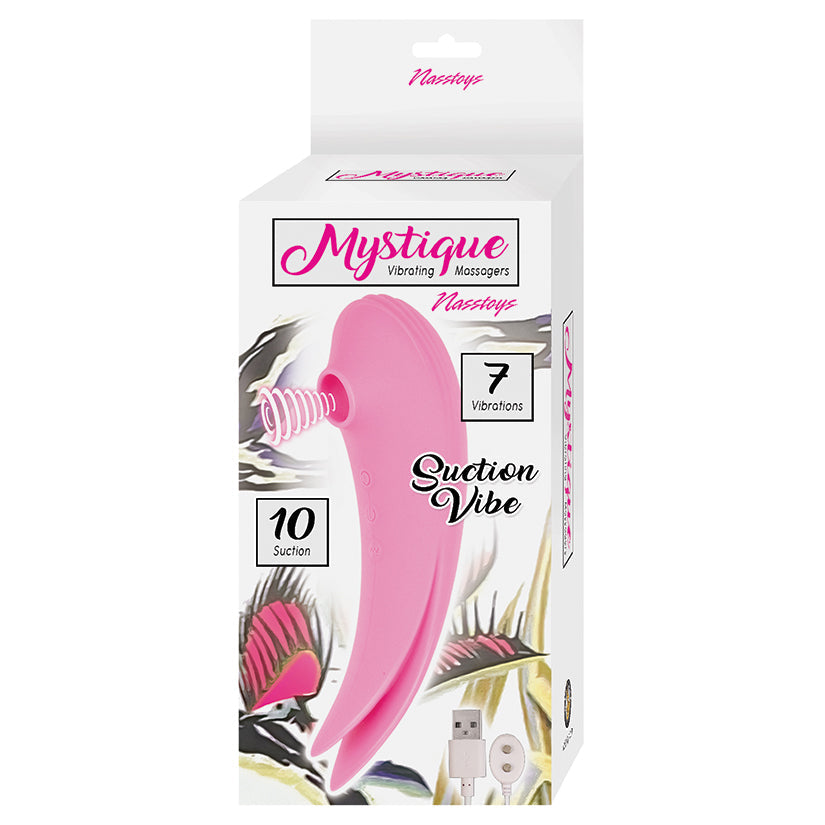 Mystique Vibrating Massager Suction Vibe-Pink