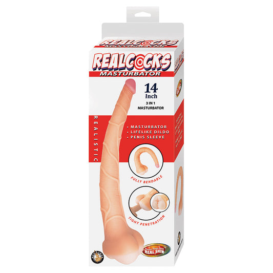 Realcocks Masturbator 3 IN 1-White 14