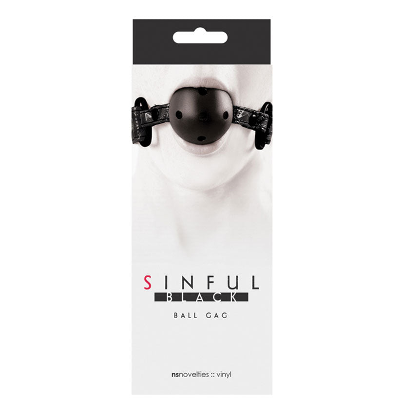 Sinful Ball Gag-Black