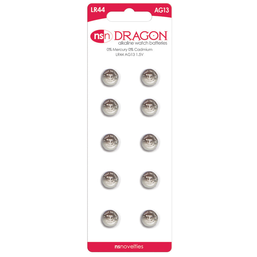 Dragon Alkaline Batteries AG13/LR44 (10 Pack)