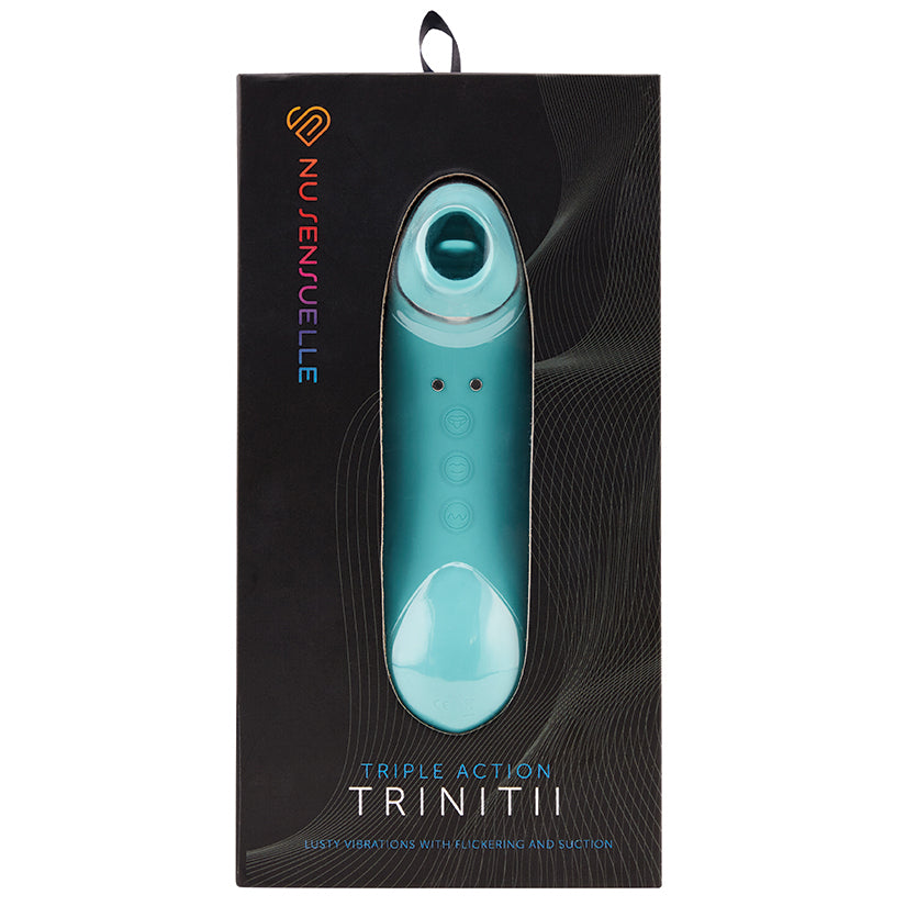 Sensuelle Trinitii 3-in-1 Suction Tongue-Electric Blue