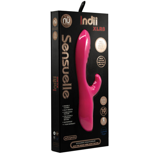 Sensuelle Indii XLR8 Flexible Dual Stimulator-Pink