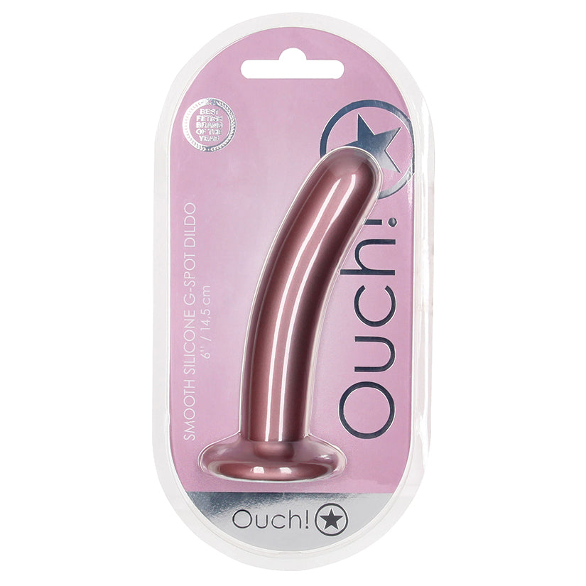 Ouch! Smooth G-Spot Dildo-Rose Gold 6