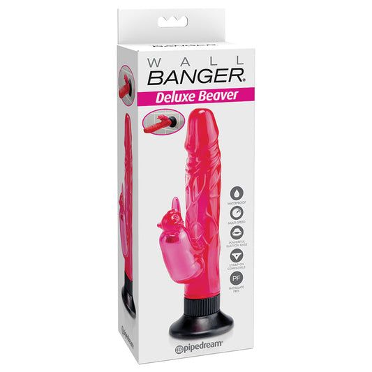 Waterproof Wallbangers Deluxe Beaver-Pink 5.2