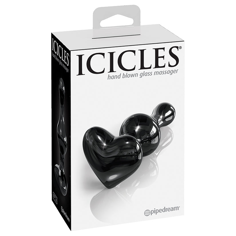 Icicles No.74 Heart Shaped Plug-Black