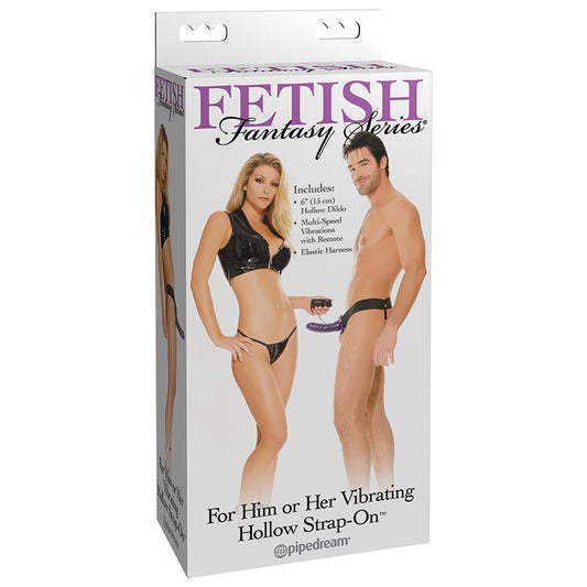 Fetish Fantasy For Him Or Her-Vibrating Strap-On Purple 6