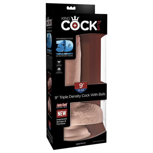 King Cock Plus Triple Density Cock with Balls-Light 9