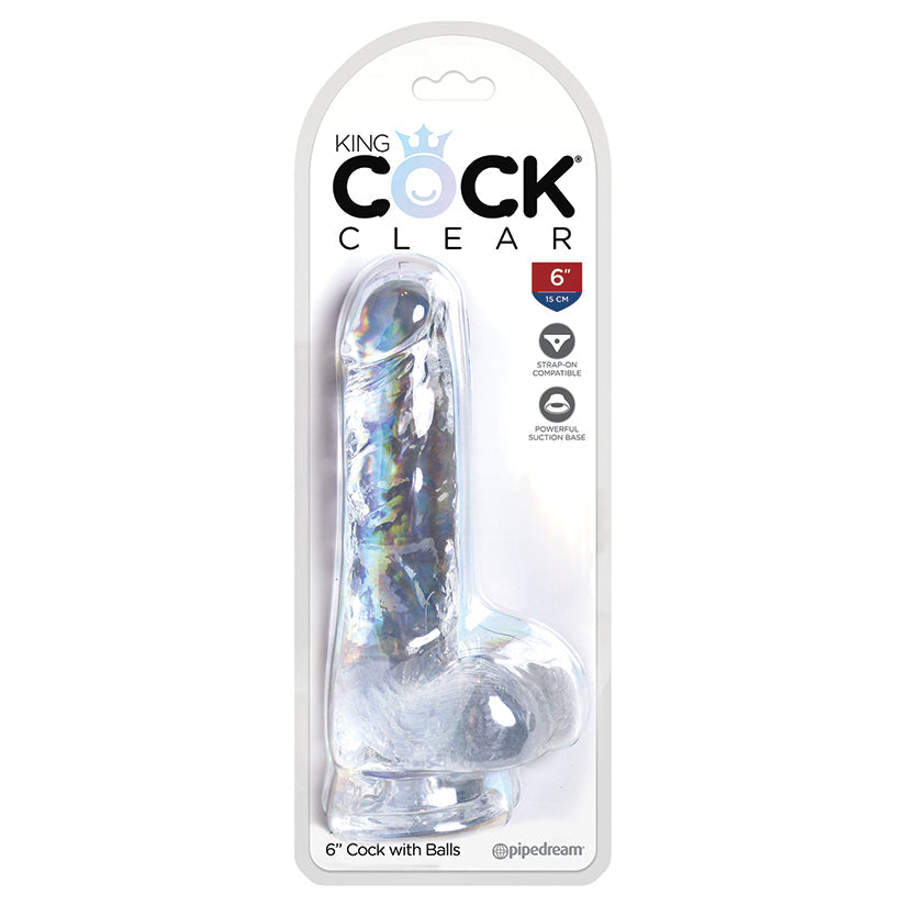 King Cock Clear with Balls 6