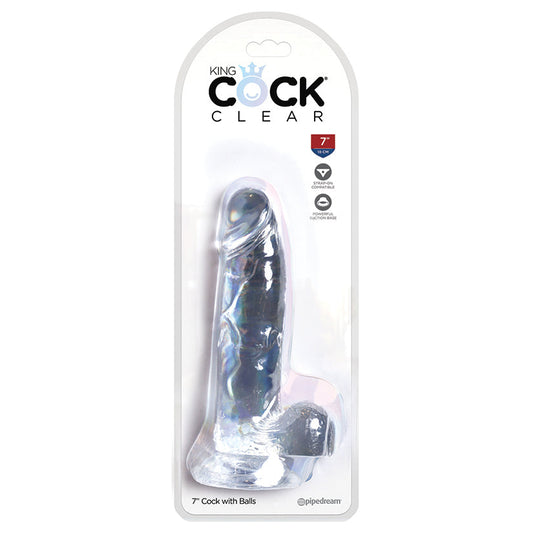 King Cock Clear with Balls 7