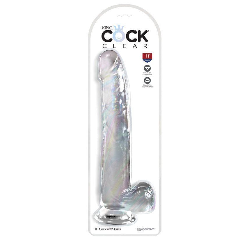 King Cock Clear with Balls-Clear 11