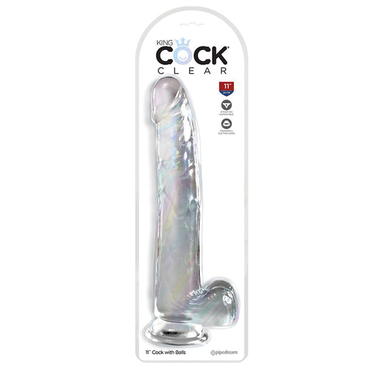 King Cock Clear with Balls-Clear 11