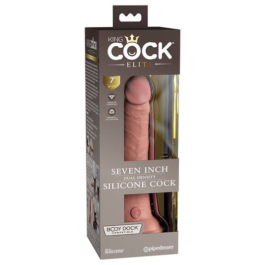 King Cock Elite Dual Density Silicone Cock-Light 7