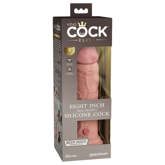 King Cock Elite Dual Density Silicone Cock-Light 8