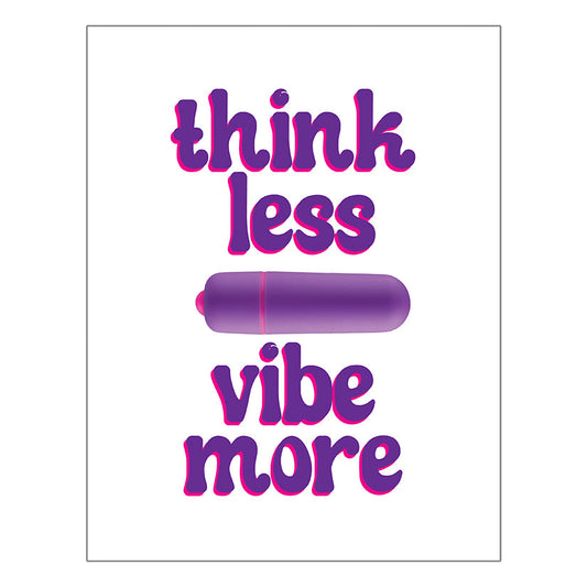 Naughty Vibes Greeting Card-Think Less Vibe More