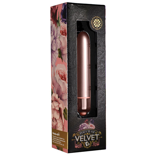 Rocks-Off Touch of Velvet 10 Speed Bullet-Rose