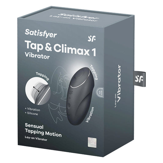 Satisfyer Tap and Climax 1-Grey