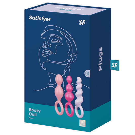 Satisfyer Booty Call Plugs-Assorted Colors (Set Of 3)