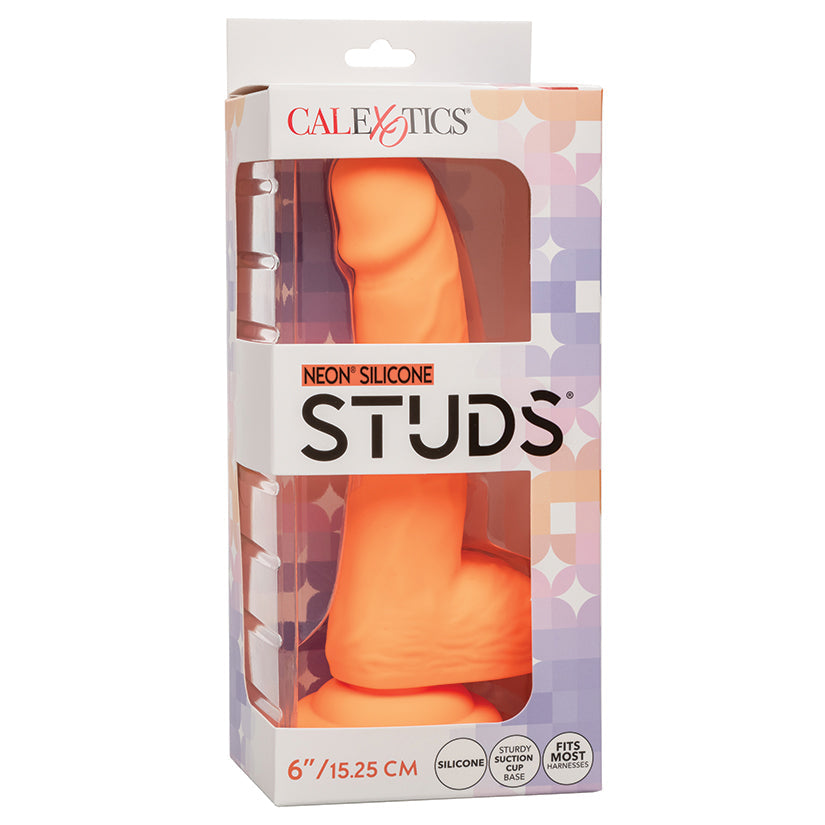 Neon Silicone Studs-Orange 6