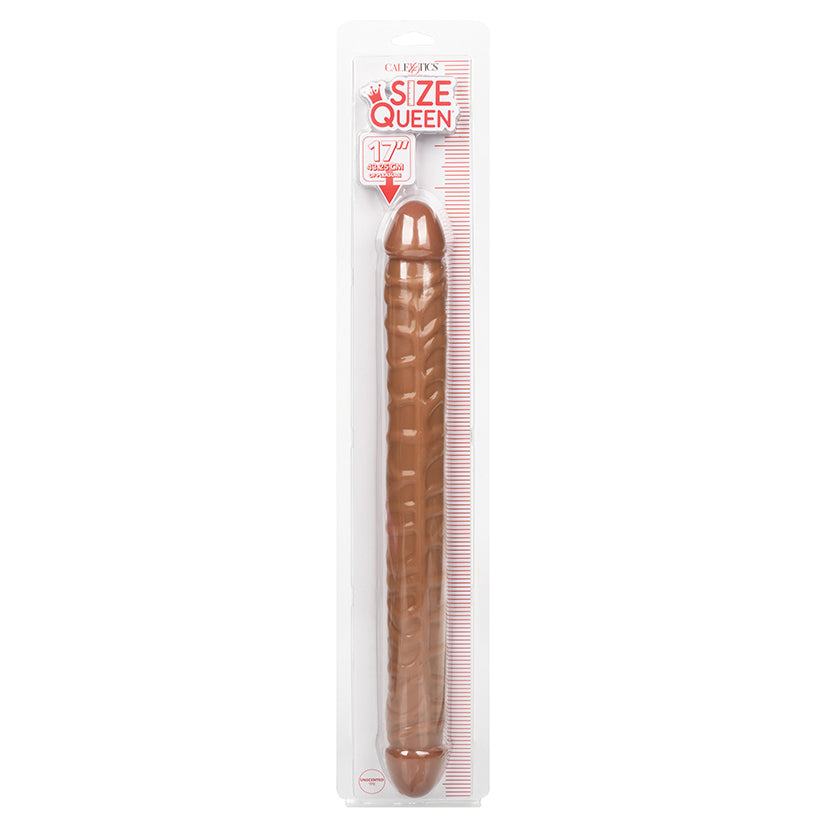 Size Queen Double Dildo-Brown 17