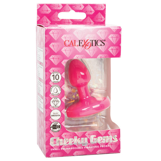 Cheeky Gems Rechargeable Vibrating Probe-Pink Small