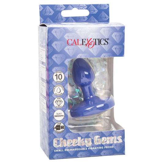 Cheeky Gems Rechargeable Vibrating Probe-Blue Small