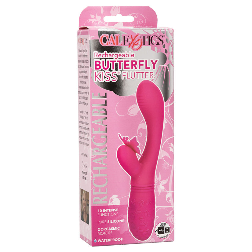 Rechargeable Butterfly Kiss Flutter-Pink