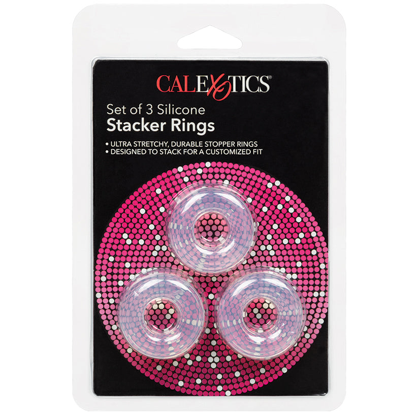 Silicone Stacker Rings-Clear 3Pk