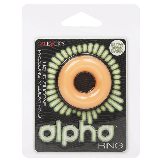 Alpha Glow-In-The-Dark Liquid Silicone Prolong Medium Ring