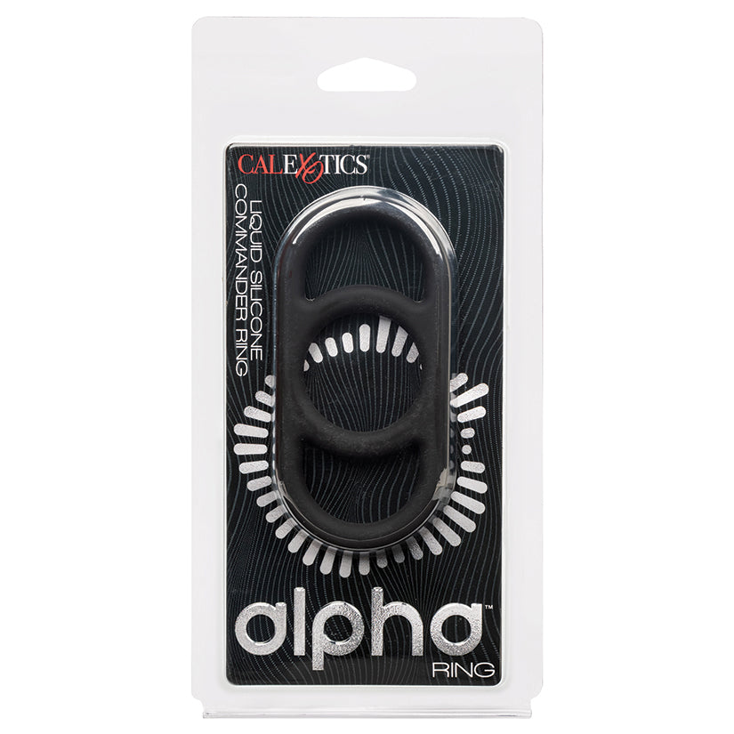 Alpha Liquid Silicone Commander Ring - Black