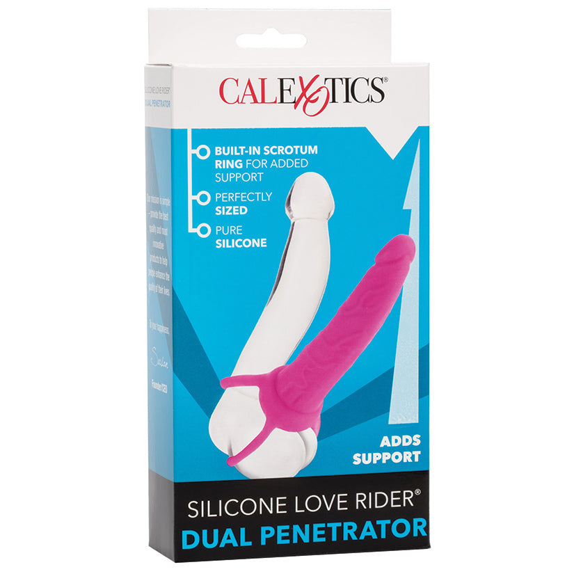 Love Rider Silicone Dual Penetrator Pink