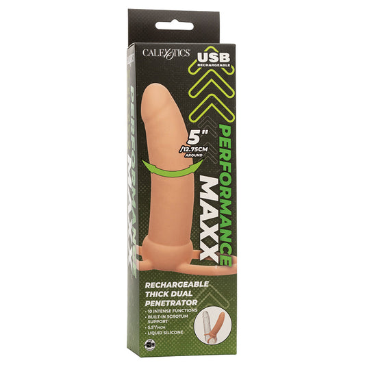 Performance Maxx Rechargeable Thick Dual Penetrator-Ivory