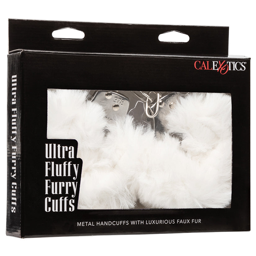 Ultra Fluffy Furry Cuffs-White