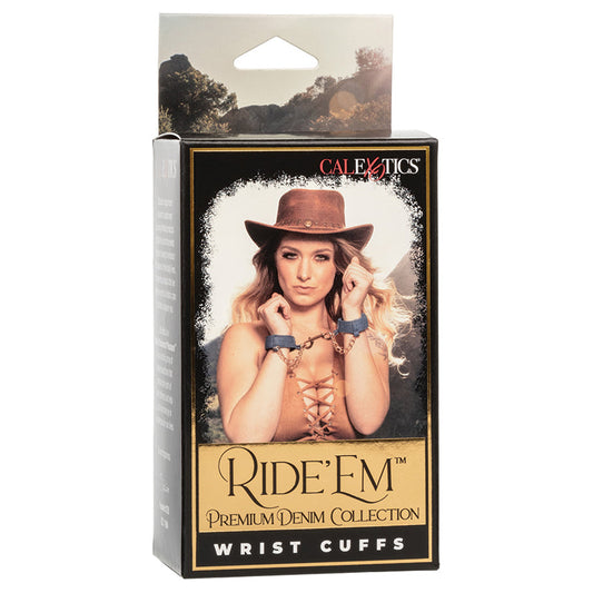 Ride 'Em Premium Denim Collection Wrist Cuffs