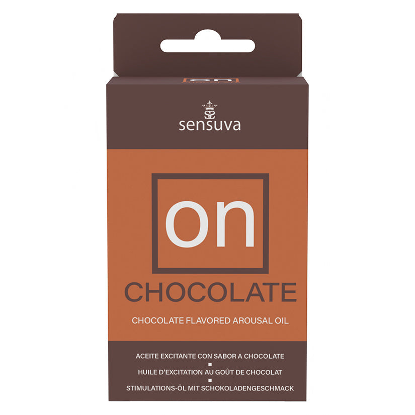 Sensuva ON Chocolate Arousal Oil 5ml Bottle Medium Box