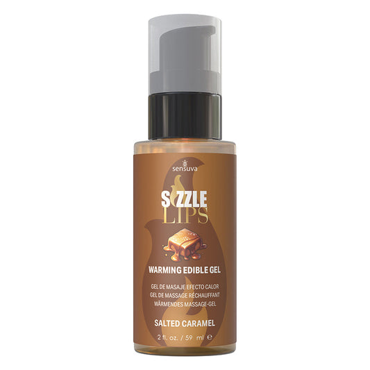 Sensuva Sizzle Lips Warming Gel-Salted Caramel 2oz