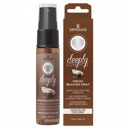 Sensuva Deeply Love You Throat Relaxing Spray-Chocolate Coconut 1oz