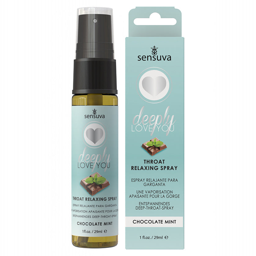 Sensuva Deeply Love You Throat Relaxing Spray-Chocolate Mint 1oz