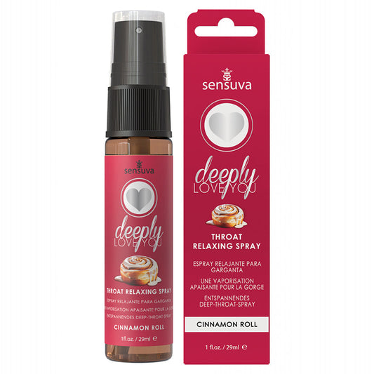 Sensuva Deeply Love You Throat Relaxing Spray-Cinnamon Roll 1oz