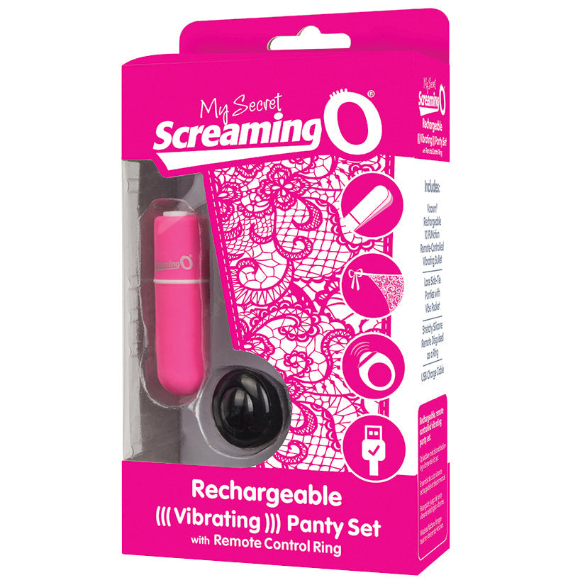 Screaming O My Secret Charged Remote Control Panty Vibe-Pink