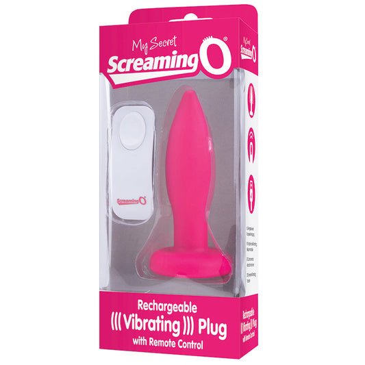 Screaming O My Secret Remote Vibrating Plug-Pink