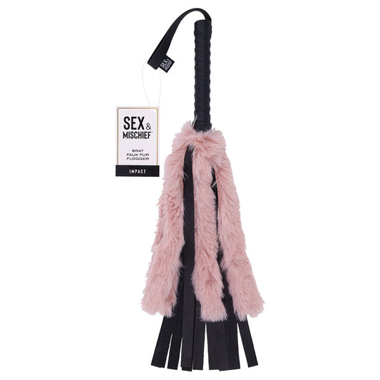 S&M Brat Faux Fur Flogger