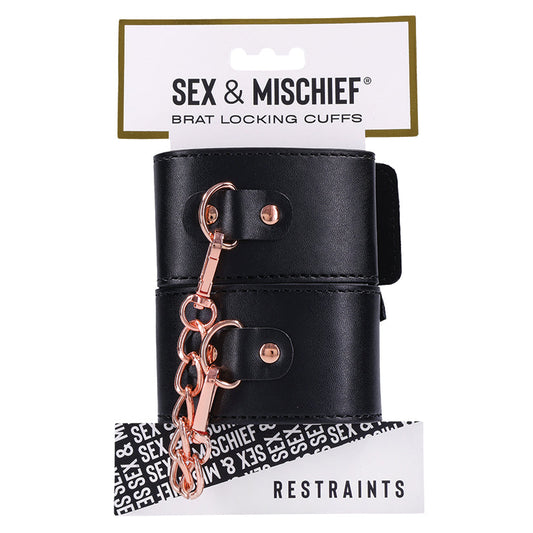 S&M Brat Locking Cuffs