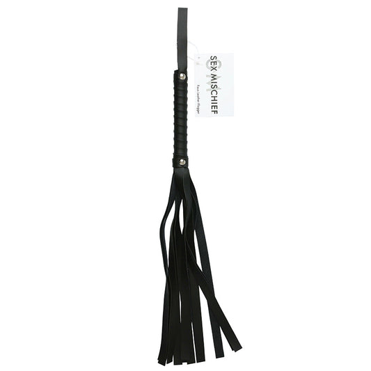 S&M Black Leather Flogger