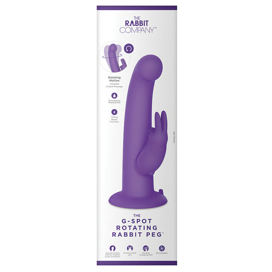 The Rabbit G-Spot Rotating Rabbit Peg-Purple