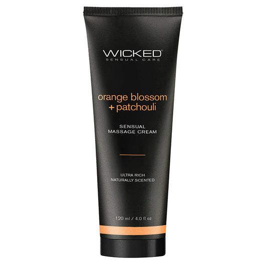 Wicked Sensual Massage Cream-Orange Blossom + Patchouli Scented 4oz