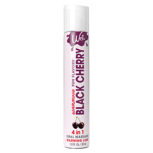 Wet Warming Fun Flavors Black Cherry 4-In-1 Lubricant 1oz